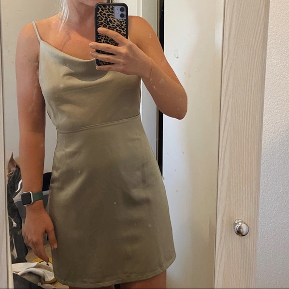 asos light/mint green dress - Picture 3 of 4